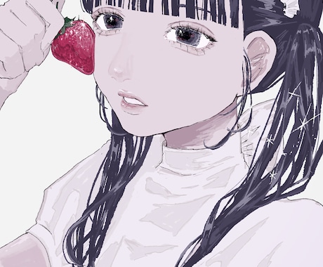ご要望に合わせて今どき風の可愛い女の子描きます 商業利用込み！アイコン､動画用サムネイル､挿絵に♪ イメージ1