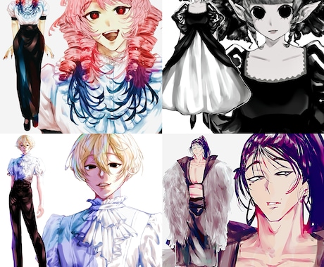 商用利用・キャラデザ込み！立ち絵描きます 厚塗りイラストでTRPGやアイコンにピッタリ イメージ2