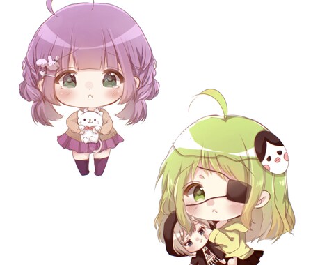 ミニキャラ描きます コテキャラのミニキャラ書きます。アイコンなどに 