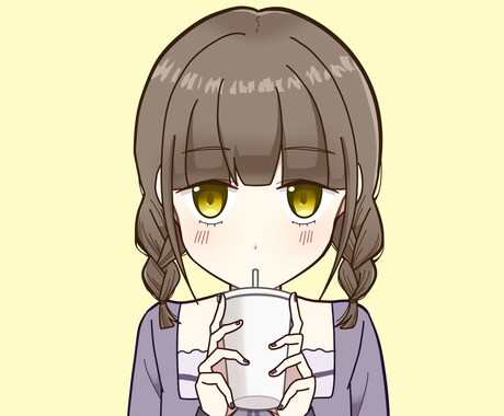 アニメ塗りアイコンを描きます SNS•配信等にお使いいただけます！ イメージ1