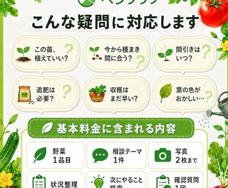 この野菜、今から間に合うか現役農家が判定します 野菜1品目の状況を整理し、次に行う作業を提案します イメージ2