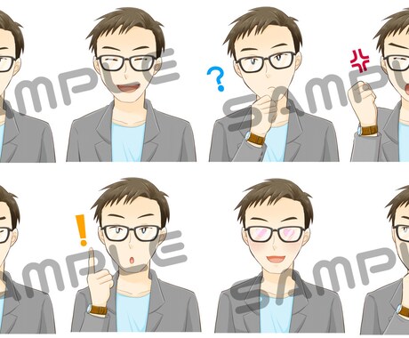 似顔絵アイコン作成いたします SNS、ブログ用に自分だけの可愛いアイコンはいかがですか？ イメージ2