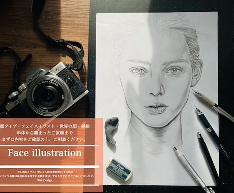 洗練・本格的な顔タイプ別・メイクイラストを描きます 文字入れ編集可・カタログや資料・まとまったご依頼歓迎します。 イメージ1