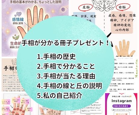 リピーター様専用/手相鑑定します 状況が変わったり新しい質問がでてきましたらご利用ください。 イメージ2