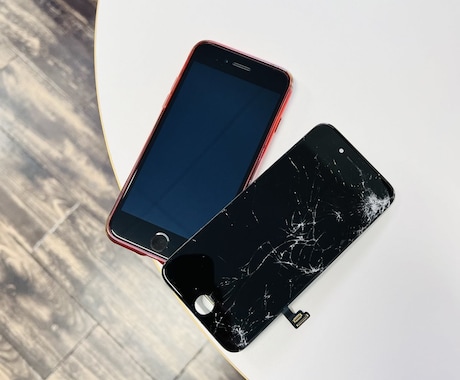 iPhone画面【最安7,000円～】修理致します 新品防水テープ＋ガラス保護フィルム代込み！ イメージ1