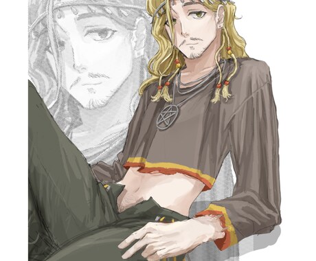 全身(膝上)イラスト描きます フルカラーでキャライラストを描きます！ イメージ1