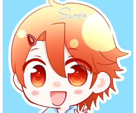 かわいいデフォルメキャライラスト描きます シンプル可愛いアイコンイラスト イメージ2