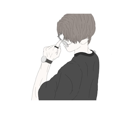 最速！？商用利用にも使えるイラストすぐ描きます ❁似顔絵や思い出をイラストに❁顔なし雰囲気イラスト イメージ2