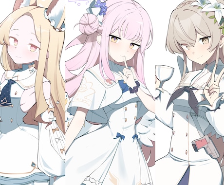 アニメ風オリジナル一枚絵を制作します 個人観賞・本の表紙に挿絵・プレゼントに イメージ2