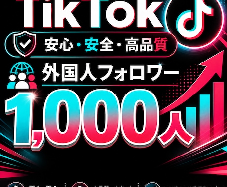 TikTokフォロワー＋1000人以上増やします イメージ1