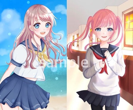 女の子のイラストを描きます ご希望に沿ったイラストをお描きします！気軽にお声がけ下さい！ イメージ2