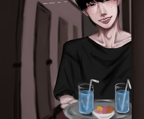 厚塗りで魅力的なイラストをお描きします 厚塗りが得意です。不穏な雰囲気、ポップなかわいいイラストまで イメージ2