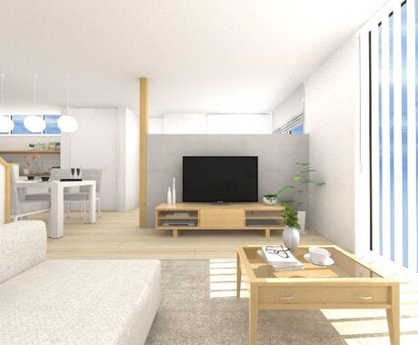 戸建て住宅簡易建築パース作成します イメージしづらい部分をイメージしやすくしましょう イメージ1