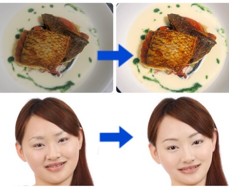 1枚250円！お望み通りに画像加工します 「おいしそうにして！」「自撮りを可愛くして！」など承ります。 イメージ1