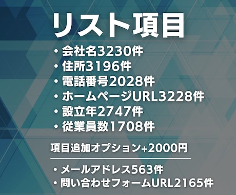動画制作・映像制作会社の営業リスト提供します 【動画編集者・フリーランスにオススメ】営業リスト3230件 イメージ2