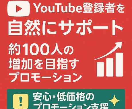 YouTube登録者数プロモーション支援いたします 登録者増加に向けた施策をご提案！ イメージ1