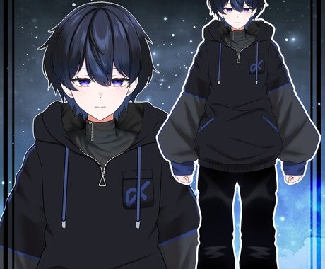 キャラデザから2DモデルのVtuberを制作します Vtuber studio向け　キャラデザから2Dモデリング イメージ2