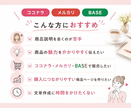 売れる商品ページの文章を作成します 商品の魅力が伝わる文章を丁寧に作成します！ イメージ2