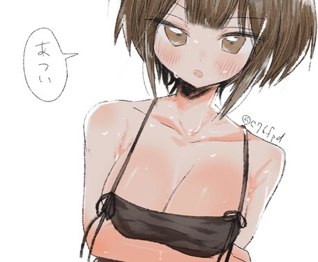 もちもちした女の子のイラスト描きます アイコンや動画のサムネイル等にご利用ください イメージ2