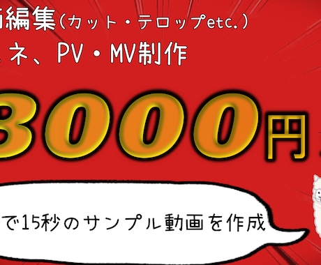 動画編集【カット・テロップ】【PV・MV編集】ます 低コスト高品質早期納品!コスパ最強を目指します イメージ1