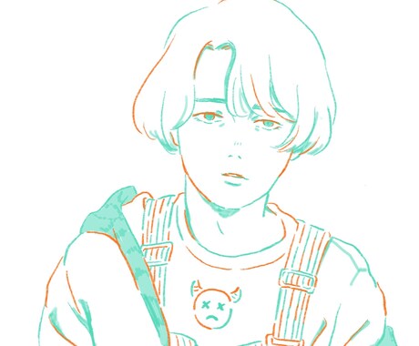 商用OK！シンブルでお洒落な線画イラスト作成します アイコン、挿絵、用途に合わせて描きます イメージ2
