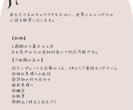 あなただけの小説を執筆します キャラクタへの高い解像度であなただけのオリジナルの小説を イメージ2