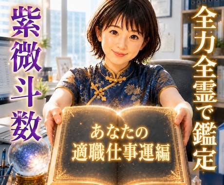 紫微斗数♥️天職・適職・転職時期を鑑定します ✨ 仕事の宿命を鑑定し、カウンセリングで違和感を解消✨ イメージ1