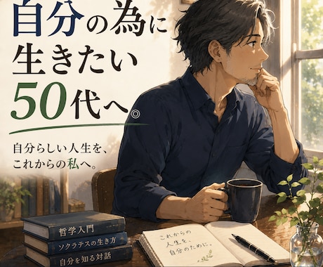 自分の為に生きたい50代へ！ブレない自分を創ります 仕事を大切にしてきたあなたへ。哲学対話で自分主役の人生へ イメージ1
