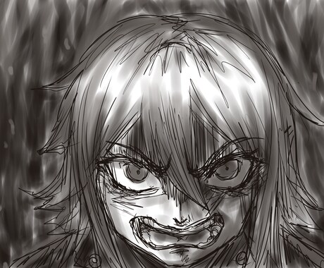 世界観重視の一枚絵を描きます ダークなボカロ曲、フリーホラーゲームなど イメージ2