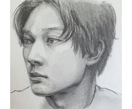 リアルな鉛筆画を描きます 雰囲気が伝わる本格的な人物画を描きます イメージ1