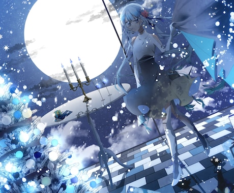 世界観あふれる幻想イラストを制作します 花・空・光・季節を織り交ぜた、物語を感じる一枚をお届けします イメージ2