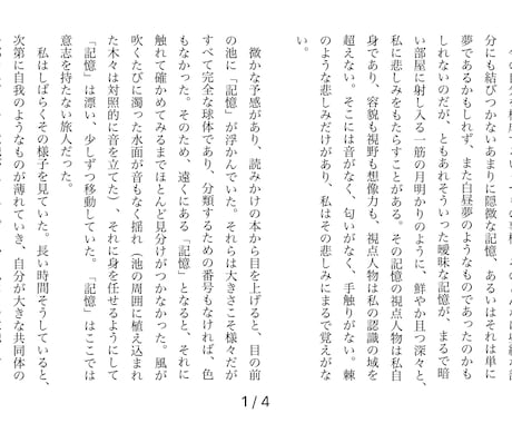 あなたの小説（純文学、幻想文学）書きます 他と一風変わった作風であなたの掌編、短編小説を書きます。 イメージ1