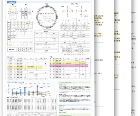 算命学であなたの宿命を鑑定します 算命学による基本鑑定です。3～6枚の鑑定書をお届けします。 イメージ2
