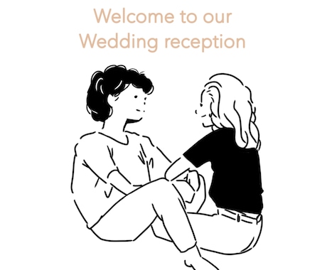 線画♡写真画像をシンプルでおしゃれな線画にします 友達家族記念日カップル結婚等プレゼントに☺︎ イメージ1