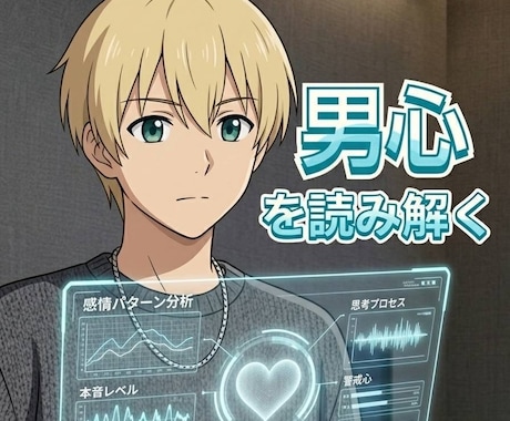 男心を紐解いていきます ☆わからない男の本音ズバリ教えます イメージ1