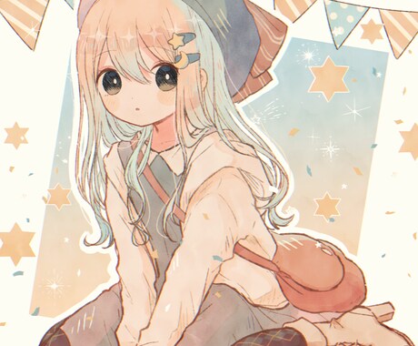 ほんわか可愛いイラストお描きします 動画のサムネやアイコン、MV、表紙、壁紙などにぜひ♪ イメージ1