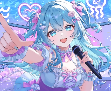 透明感のある一枚絵イラスト制作します SNS・配信・返礼品などに◎ご希望に寄せて丁寧に制作します イメージ1