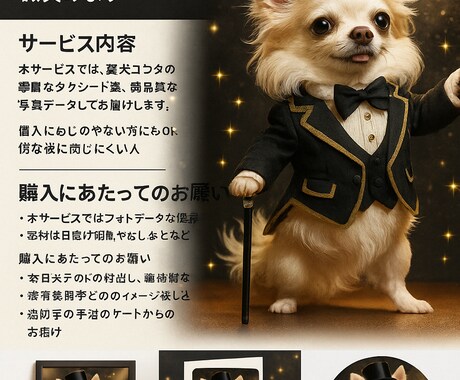 華麗なタキシード姿のコウタを届けます 小さな紳士があなたに微笑みます イメージ2