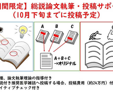 医学総説論文の執筆・投稿をトータルサポートします ◆一緒に総説論文を書いてみませんか？【期間限定】 イメージ1