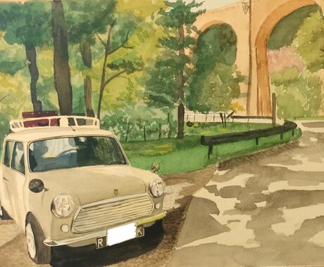 愛車の水彩画イラストをお描きします 愛車との想い出を水彩画で残してはいかがでしょうか？ イメージ2