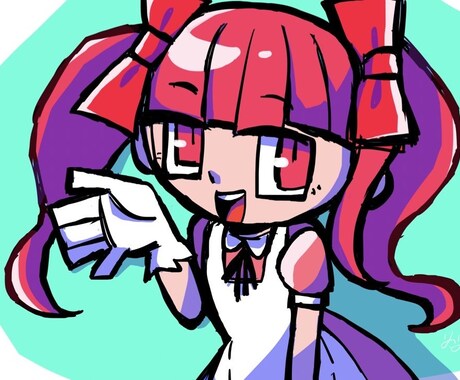 カートゥーン調のかわいいイラストを描きます ポップなカートゥーン調のキャラクターアイコンを手がけます。 イメージ1
