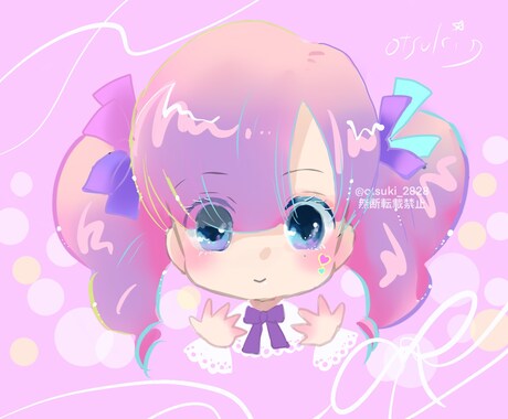 あなただけのキラふわ風アイコン描きます 丁寧にお描き致します。自分用・プレゼント用にいかがでしょう。 イメージ2