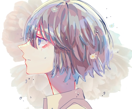 可愛く儚いアイコンお描きします SNSアイコンにいかがでしょうか！ イメージ2