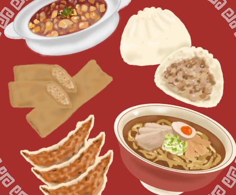 今すぐ食べたくなる食べ物のイラスト描きます お店のメニューやポスター等に使えるワンポイントイラスト イメージ2