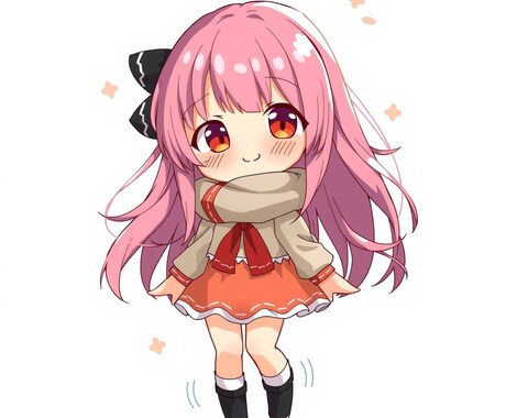 可愛いミニキャラ(女の子)作成します 可愛いミニキャラを描きます！！ イメージ1