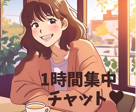 どんなお話でもチャットで1時間あなたに全集中します ♡親友にLINEするみたいに何でも気軽にお話しませんか？ イメージ1