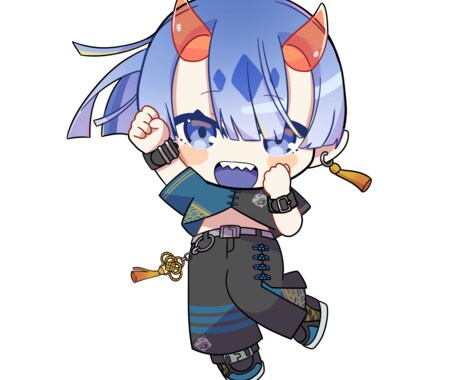 グッズにもおすすめ！ミニキャラを描きます シンプルなのにカラフルで使いやすいデフォルメキャラです！ イメージ2