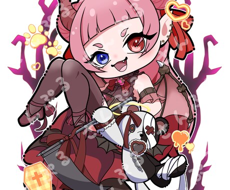 愛着の湧くミニキャラ制作します 商用ok！デフォルメならではの可愛さを詰め込みます！ イメージ2