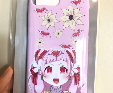 ケース代込！イラスト付きiPhoneケース作ります ラフ修正無制限！ミニキャラ or しっかり絵！ イメージ1