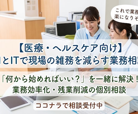 クリニック業務をAIで業務効率化させます イメージ1